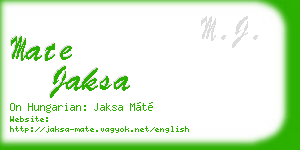 mate jaksa business card